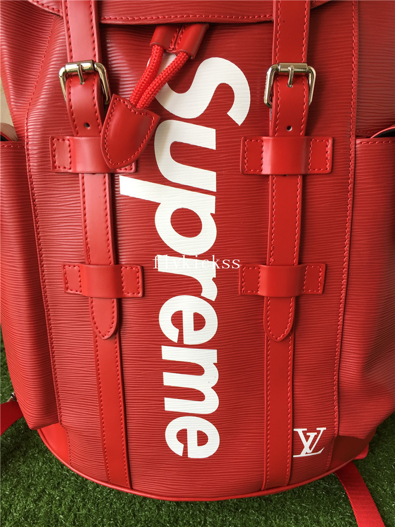 LVS Supreme Leather Red Blackpack